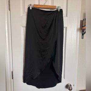 Urban Outfitters Satin Midi Skirt